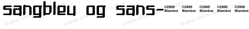 sangbleu og sans字体转换